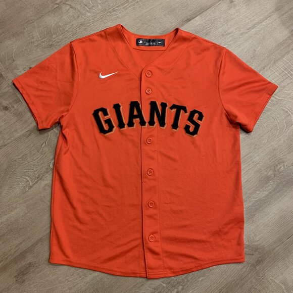 Nike Team MLB San Francisco Giants #4 Orange Jersey Youth Boys Large L Baseball - Picture 1 of 8